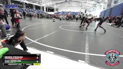 130 lbs Placement (4 Team) - Kash Wendland, Slyfox Silver vs George Stecklein, Untouchables Purple