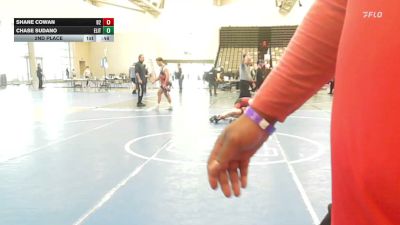 134-H lbs 2nd Place - Shane Cowan, Barn Brothers vs Chase Sudano, Elite NJ
