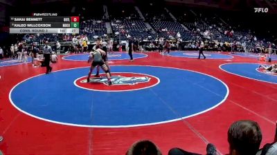 2A-190 lbs Cons. Round 3 - Kaleo Willcoxson, Morgan County vs Sakai Bennett, Butler