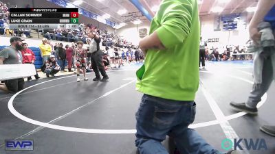 55 lbs Quarterfinal - Callan Sommer, Miami vs Luke Crain, Skiatook Youth Wrestling