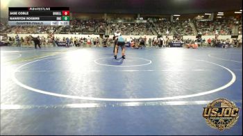 130 lbs Quarterfinal - Jase Coble, Division Bell Wrestling vs Rawston Rogers, Bronco Wrestling Club