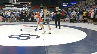 100 lbs Champ. Rd Of 16 - Gavin Boller, Michigan vs Parker Workman, Ohio
