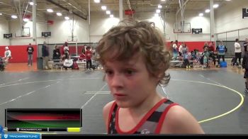 60 lbs Round 1 (4 Team) - Elijah Burgoon, Untouchables vs Braxton Kappius, Nebraska Boyz