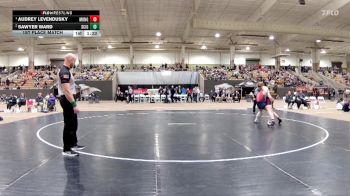 Girls 152 lbs 1st Place Match - Audrey Levendusky, Montgomery Central High School vs Sawyer Ward, Science Hill High School