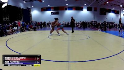 190 lbs Quarterfinal - Tyler-Nicholas Ritz, Virginia Team Predator vs Jose Martinez, Virginia Patriots Wrestling