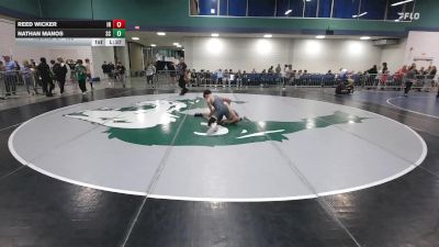120 lbs Round Of 128 - Reed Wicker, IN vs Nathan Manos, SC