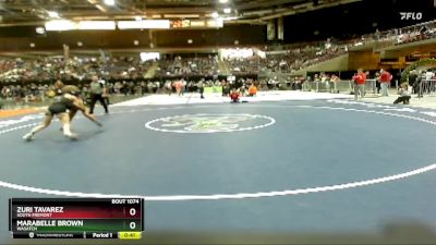 120 lbs Cons. Round 7 - Zuri Tavarez, South Fremont vs Marabelle Brown, Wasatch