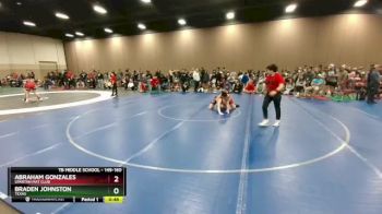 149-160 lbs Round 2 - Abraham Gonzales, Spartan Mat Club vs Braden Johnston, Texas
