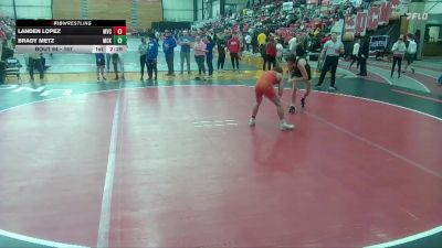 157 lbs Quarterfinal - Landen Lopez, Missouri Valley vs Brady Metz, McKendree