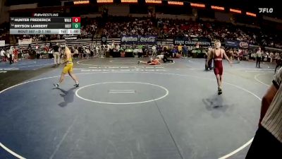 D 1 165 lbs Cons. Round 2 - Bryson Lambert, Destrehan vs Hunter Frederick, Walker