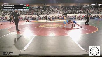 140 lbs Round Of 16 - Cash Newton, Putnam City West vs Gage Rackley, Choctaw Jh