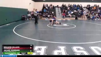 132 lbs 2nd Wrestleback (16 Team) - Michael Guardado, El Paso Pebble Hills vs Benjamin Williams, Weatherford