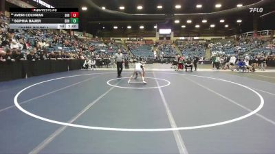 100 lbs Champ. Round 1 - Sophia Bauer, Great Bend Hs vs Averi Cochran, Spring Hill HS