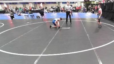 5th - 6th grade - 98 Champ. Round 1 - Roman Moore, Sebolt Wrestling Academy vs Levi Swancutt, Big Game Wrestling Club