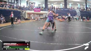 125 lbs Semis & 1st Wrestleback (8 Team) - Jeremiah Herron, The Untouchables Purple vs AJ FURR, MF Savages