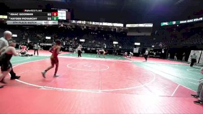 130 lbs 5th Place Match - Hayden Piovarchy, ROGA vs Isaac Goodman, NOCA