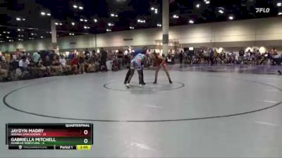 125 lbs Quarterfinals (8 Team) - Gabriella Mitchell, Sunbear Wrestling vs Jaydyn Madry, Indiana Smackdown