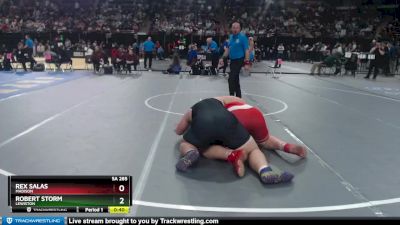 5A 285 lbs 5th Place Match - Rex Salas, Madison vs Robert Storm, Lewiston