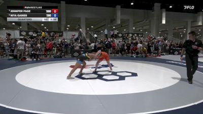 Senior Women Freestyle FS - 65 lbs Quarters - Jennifer Page, Titan Mercury Wrestling Club (TMWC) vs Niya Gaines, Tiger Den Wrestling Club