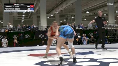 Senior Women Freestyle FS - 62 lbs Quarters - Bridgette Duty, Army (WCAP) vs SaVannah Cosme, Atreus Wrestling Club