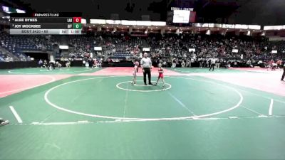 60 lbs 5th Place Match - Alee Dynes, LABA vs Joy Mockbee, GFF3