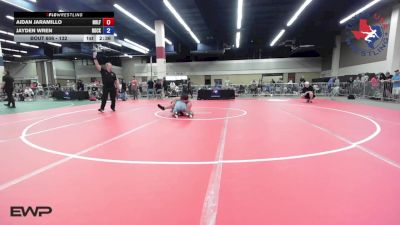 132 lbs Quarterfinal - Aidan Jaramillo, Nolfpack Wrestling Academy vs Jayden Wren, Rockwall Training Center