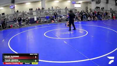 90 lbs Cons. Semi - Colby Dudding, Panhandle RTC vs Thane Abaroa, Cardinal Wrestling Club