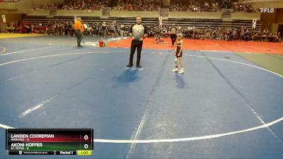 45 lbs Finals (8 Team) - Landen Cooreman, Wabasso vs Akoni Hoffer, St. Peter