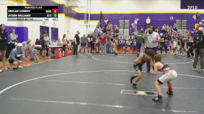 70 lbs Cons. Round 2 - Declan Conroy, Mighty Warriors Wrestling Acad vs Ayden Williams, KC Elite Training Center