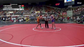175 lbs Champ. Round 1 - Von Grubbs, Hugoton vs Cael Casteel, Abilene Hs