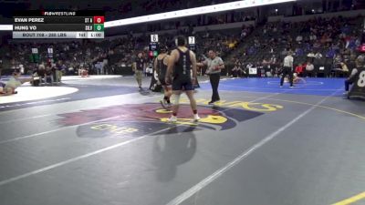 285 lbs Consi Of 32 #2 - Evan Perez, St Augustine (SD) vs Hung Vo, Silver Creek (CC)