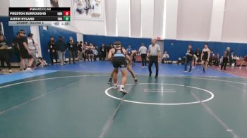 165 lbs Champ. Round 2 - Justin Ryland, Delaware Military Academy vs Preston Burroughs, Northfield Mt Hermon