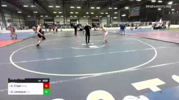 126 lbs Quarterfinal - Kai O'Dell, Danbury WC vs Dylan Levesque, The Overcomer Training Center