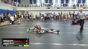 100 lbs Round 4 (8 Team) - Owen Dluhos, Young Guns vs Finnley Uhler, Elite Misfits
