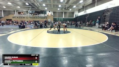 106 lbs Quarterfinal - Xavier Duran, River Ridge vs Kindell Pettigrew, Klahowya