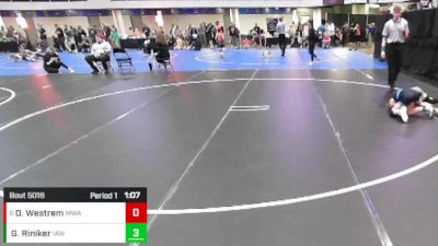 5th - 6th grade - 86 Champ. Round 1 - Gable Riniker, Immortal Athletics WC vs Owen Westrem, Moen Wrestling Academy