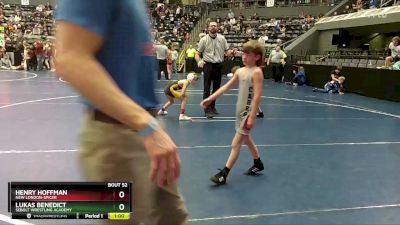 55 lbs Cons. Round 3 - Henry Hoffman, New London-Spicer vs Lukas Benedict, Sebolt Wrestling Academy