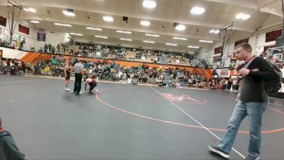 129-133 lbs Round 2 - William Apodaca, Riverton Middle School vs Miccah Baxter, Powell Middle School