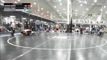 147 lbs Rr Rnd 1 - George Dennis, Team Shutt Mau Mau - HSC vs Michael Perez, Mat Assassins White - HSC