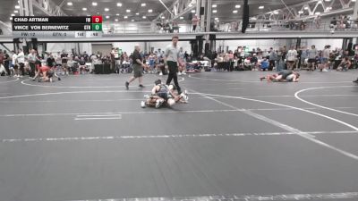 113 lbs Quarterfinals (8 Team) - Chad Artman, Freakztyle Wrestling vs Vince Von Bernewitz, GT Nation