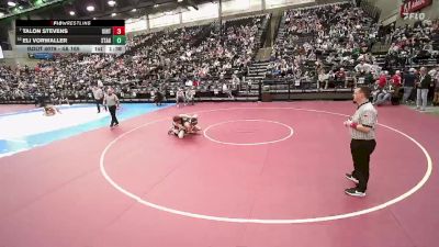 4A 165 lbs Champ. Round 1 - Talon Stevens, Uintah vs Eli Vorwaller, Stansbury