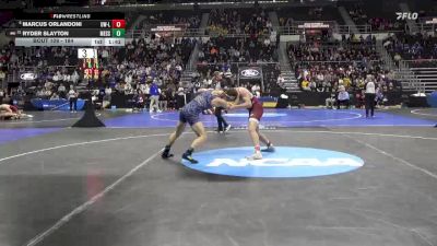 184 lbs Champ. Round 2 - Marcus Orlandoni, Wis.-La Crosse vs Ryder Slayton, Messiah