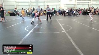 96 lbs Round 3 (6 Team) - Arian Jackson, Armory Athletics vs Corbin Leiker, Jacket WC