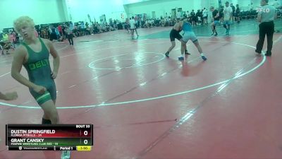 175 lbs Round 5 (16 Team) - Dustin Springfield, Florida Pitbulls vs Grant Cansky, Foxfire Wrestling Club RED