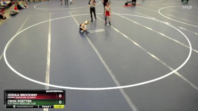 Quarterfinal - Joshua Brockway, Summit Wrestling Academy vs Croix Risetter, Flat Earth Wrestling Club