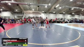 215 lbs Cons. Round 2 - Sebastian Langman, Elizabeth vs A.J. Schuler, University