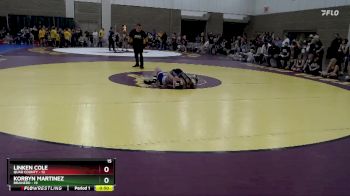 75 lbs Semis (4 Team) - Linken Cole, Quad County vs Korbyn Martinez, Brainerd