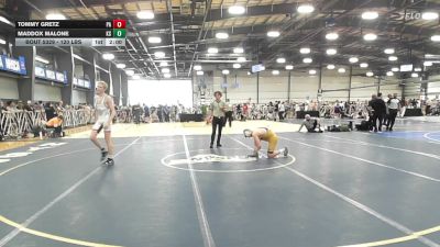 120 lbs Round Of 64 - Tommy Gretz, PA vs Maddox Malone, KS