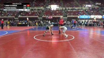 95 lbs 3rd Place Match - Kyson Haskell, Moorcroft Mat Masters vs Crew O`Connor, Butte Wrestling Club