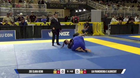 Lia Francheska C Albrecht vs Zoe Clara Kerr 2025 Pan Jiu Jitsu IBJJF Championship